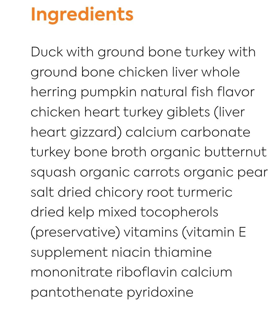 Acana Dog Food Grain Free Freeze Dried Morsels Duck Recipe 8 0z