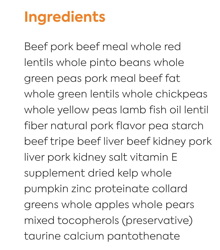 Acana Dog Food Grain Free Red Meat Recipe 4.5lb