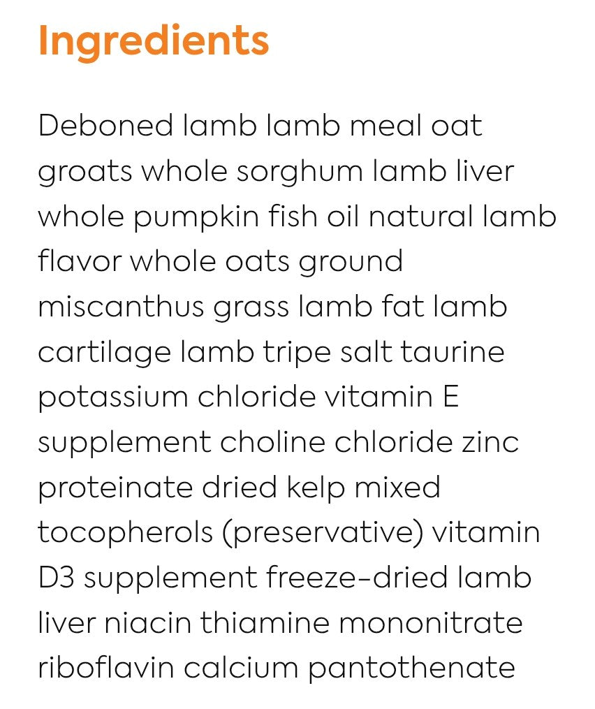 Acana Wholesome's Grains Lamb & Pumpkin 22.5lb