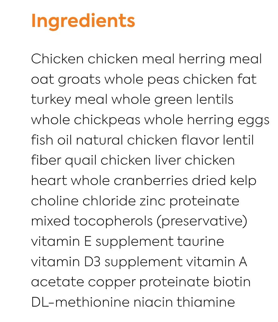 Acana Cat Food First Feast 4lb