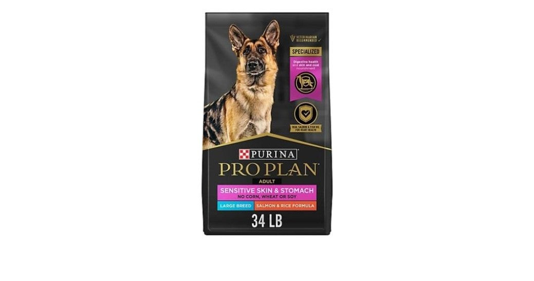 Pro Plan Sensitive Skin and Stomach Salmon Large Breed Dog Food 34lb