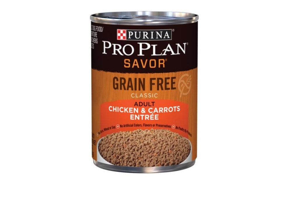Pro Plan Complete Essentials Grain Free Chicken And Carrot Entree dog 12 pack 13oz cans