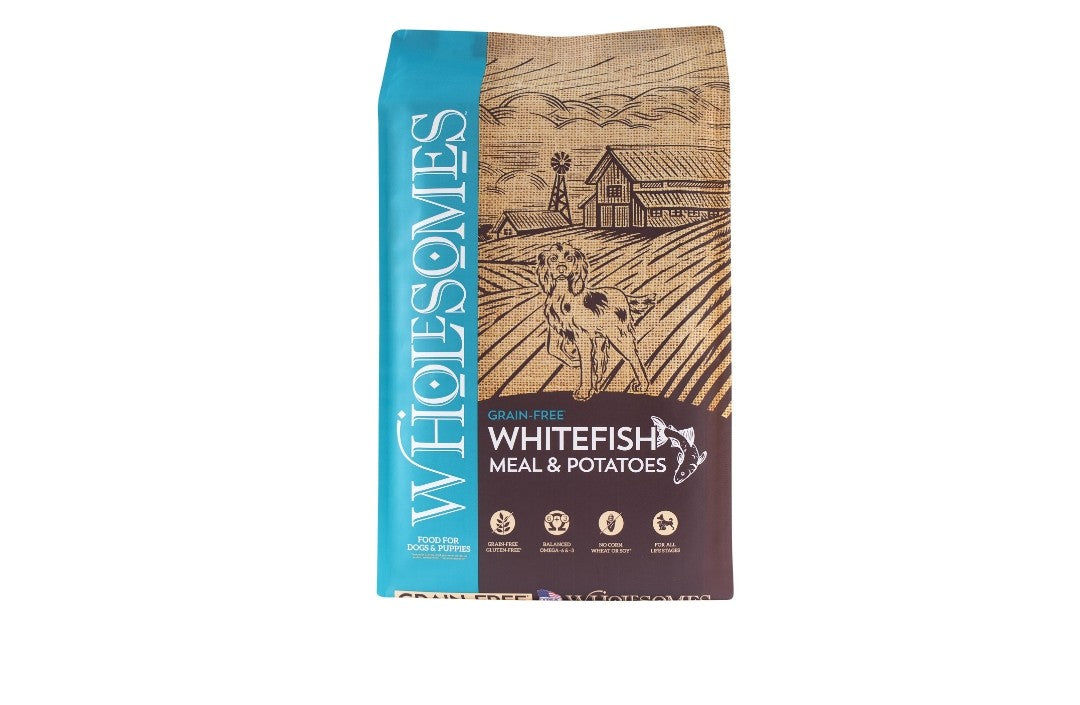 Wholesome's Whitefish Meal and Potatoes Grain Free Dog 35lb