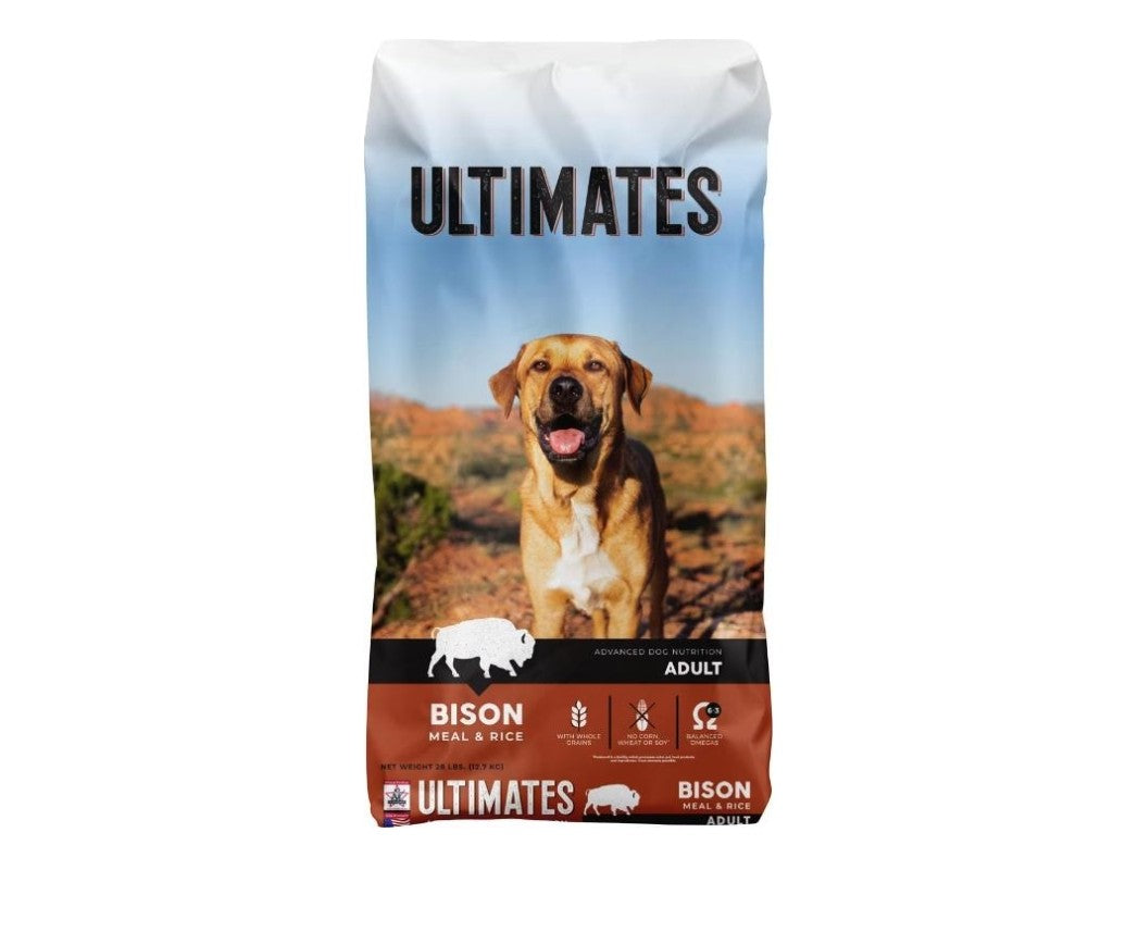 Ultimates Bison Meal and Rice dog 28lb