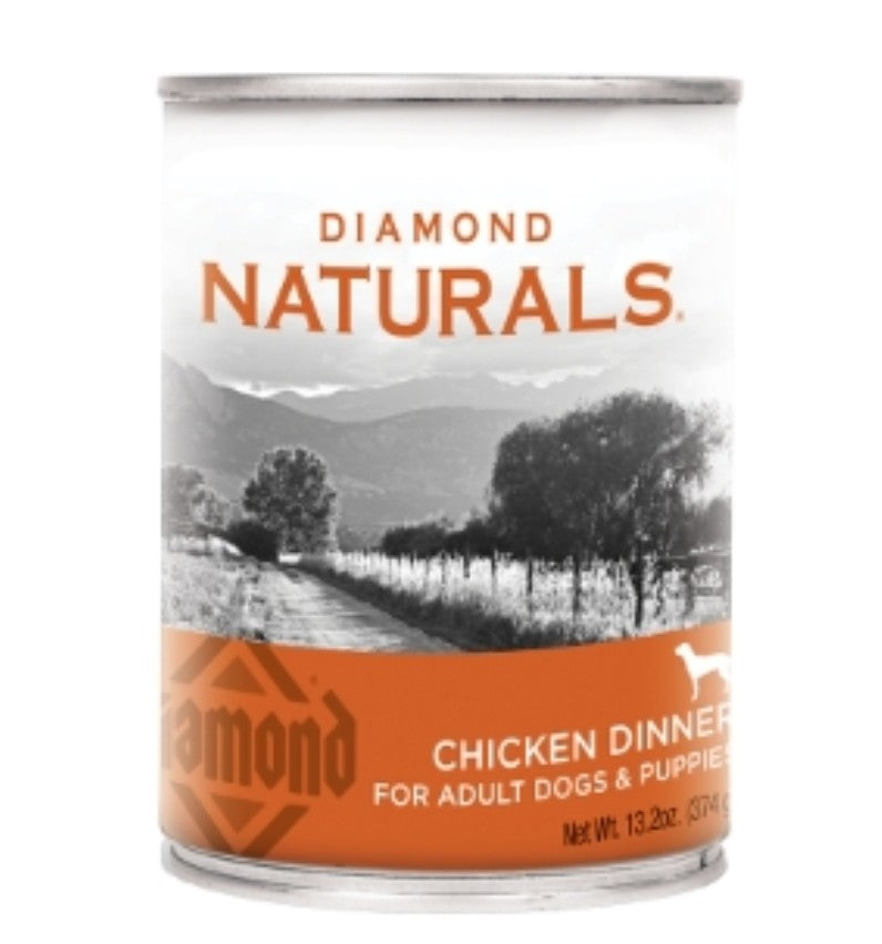 Diamond Naturals Dog Adult And Puppy Chicken Dinner 13.2oz 12 pack