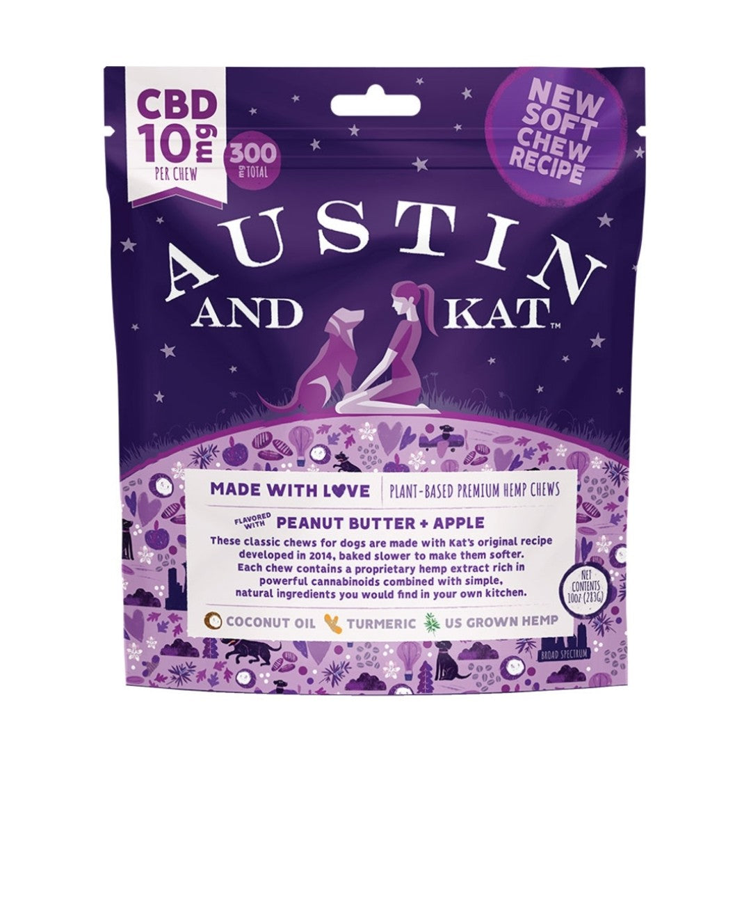 Austin and Kat Dog CBD Premium Chews 10Mg 10oz