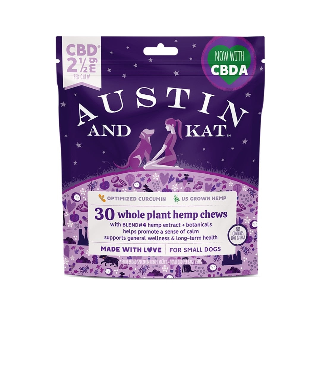 Austin and Kat Dog CBD Premium Chews 2.5Mg 10oz