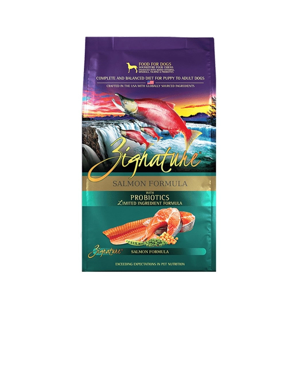 Zignature Dog Original Grain Free Salmon With Probiotics 4lb