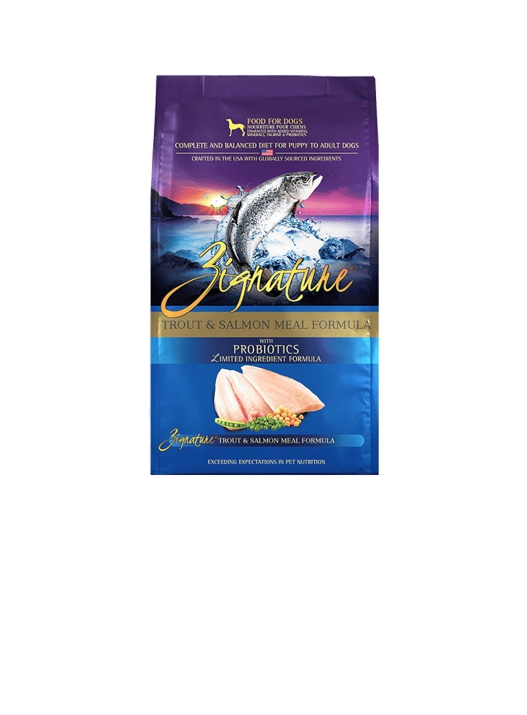 Zignature Dog Original Grain Free Trout and Salmon With Probiotics 4lb