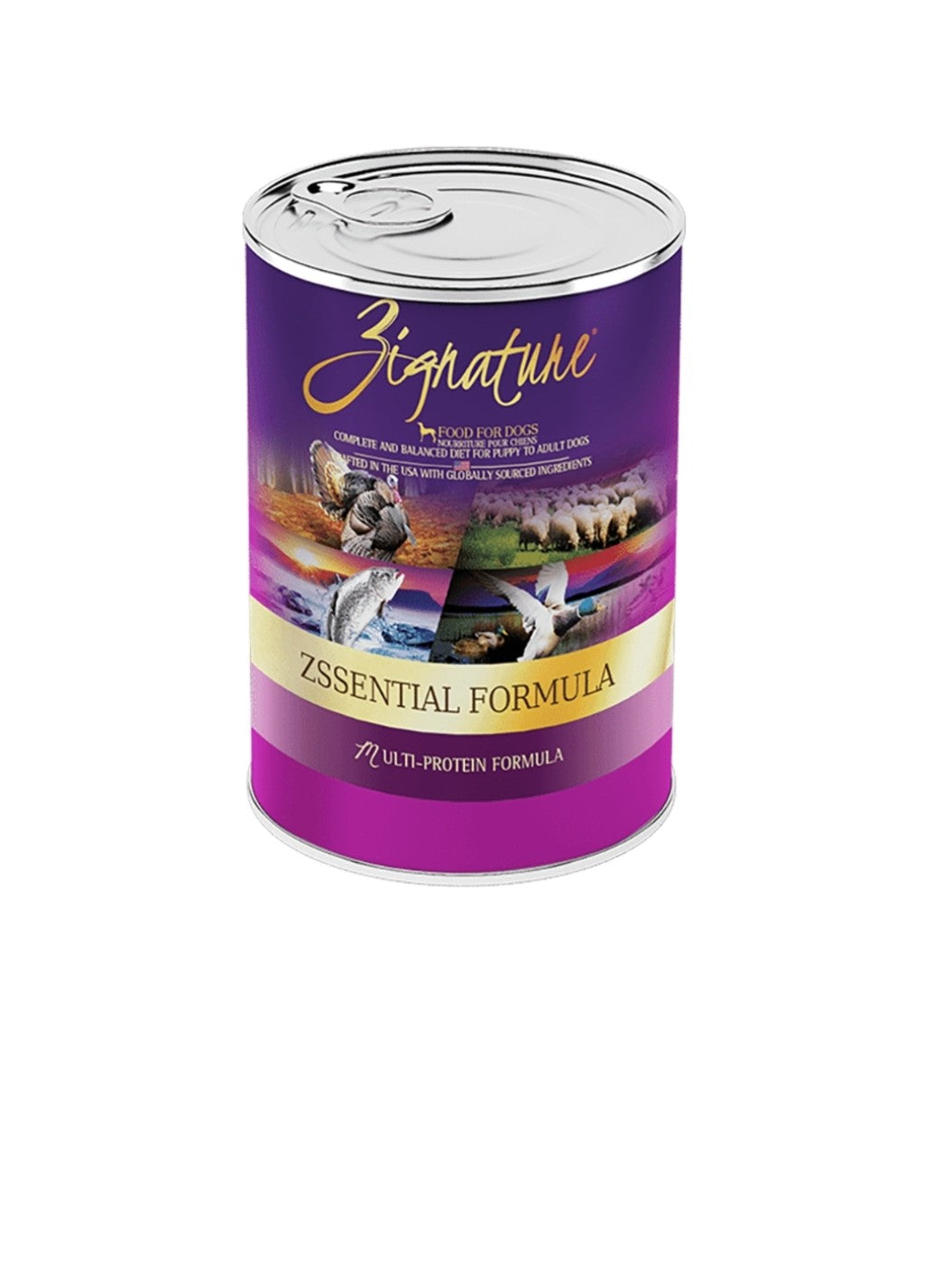 Zignature Dog Original Grain Free Zssentials with Probiotics 13oz cans 12 pack