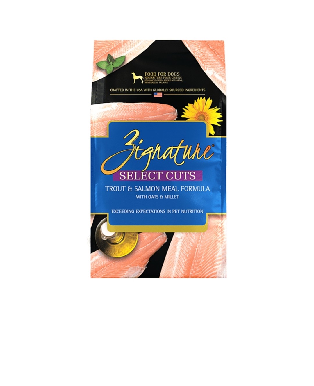Zignature Dog Select Cuts Trout and Salmon With Grains 12.5 lbs
