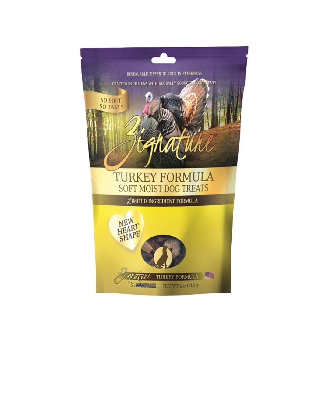 Zignature Dog Soft Moist Treats Turkey 4 oz