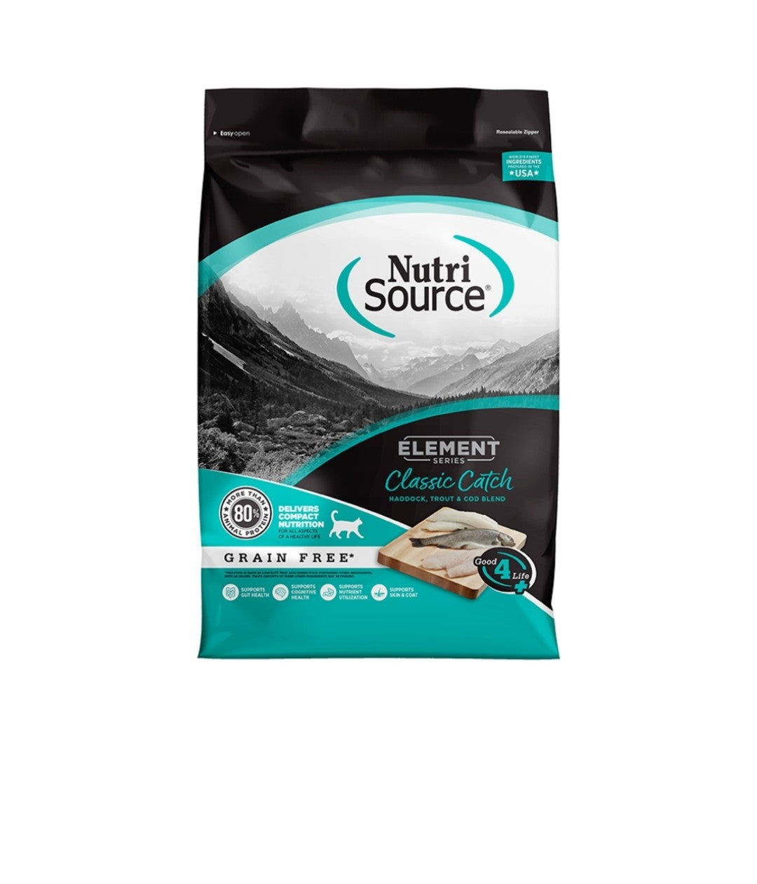 Nutrisource Cat Element Grain Free Classic Catch Haddock Trout and Cod 11 lbs