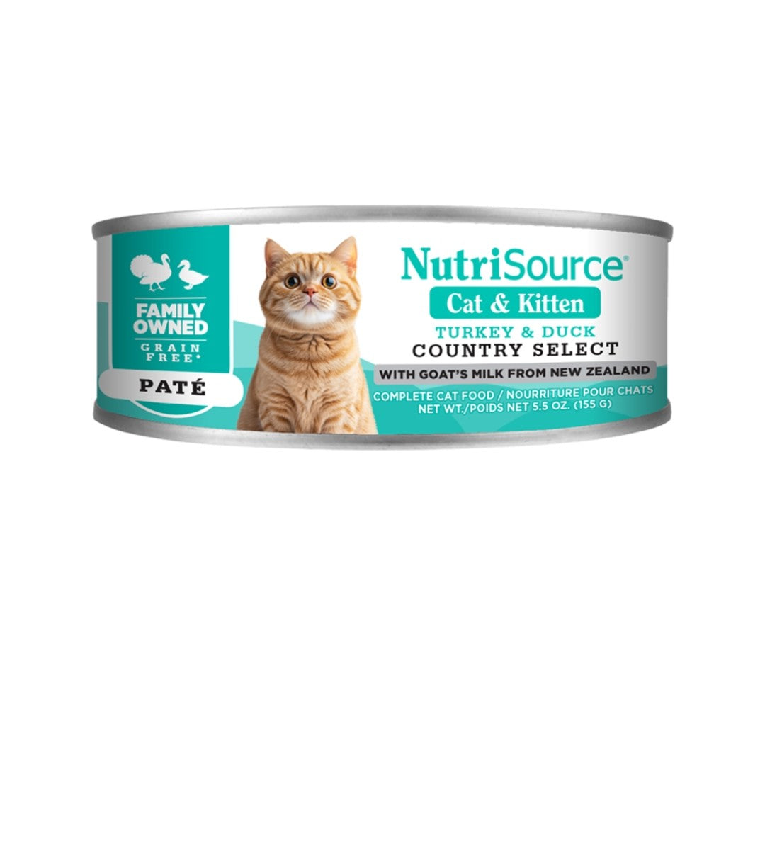 Nutrisource Cat Grain Free 5.5oz cans 12 pack