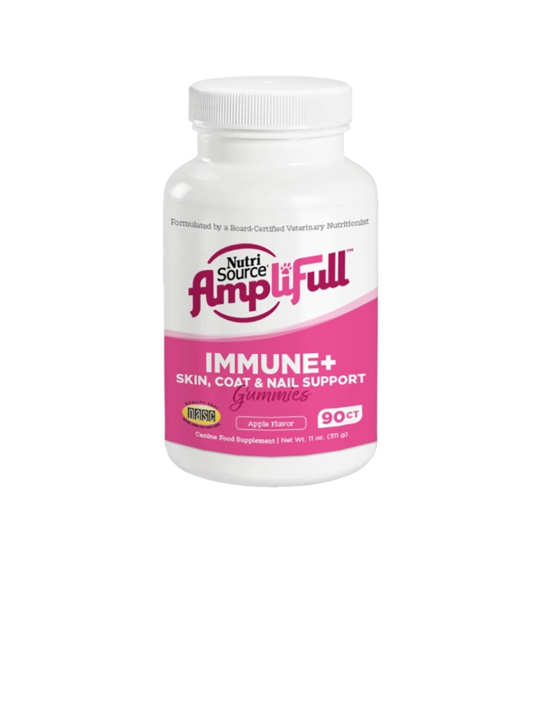 Nutrisource Dog Amplifull Gummy Supplement Immunity + Skin, Coat and Nails 11oz