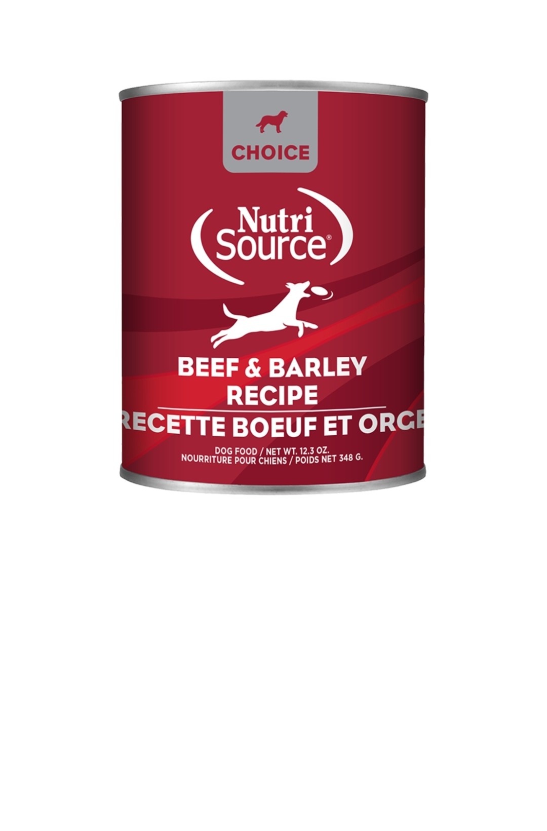 Nutrisource Dog Choice Ault Beef And Barley 12.3oz cans 12 pack