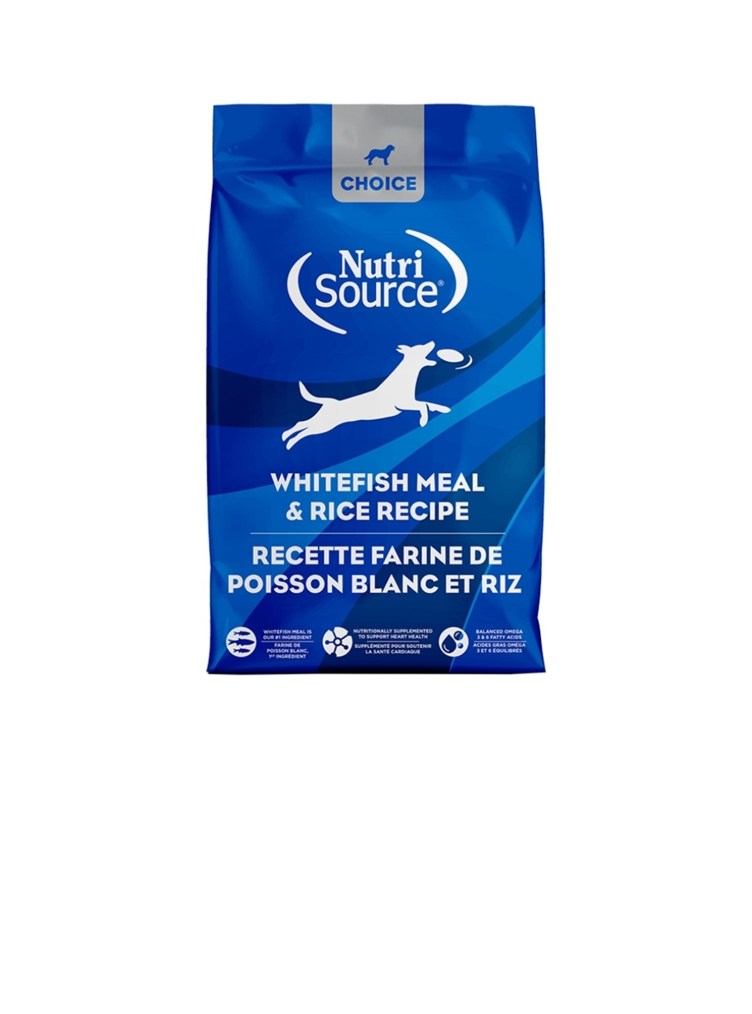 Nutrisource Dog Choice Whitefish Meal and Rice 40 lbs
