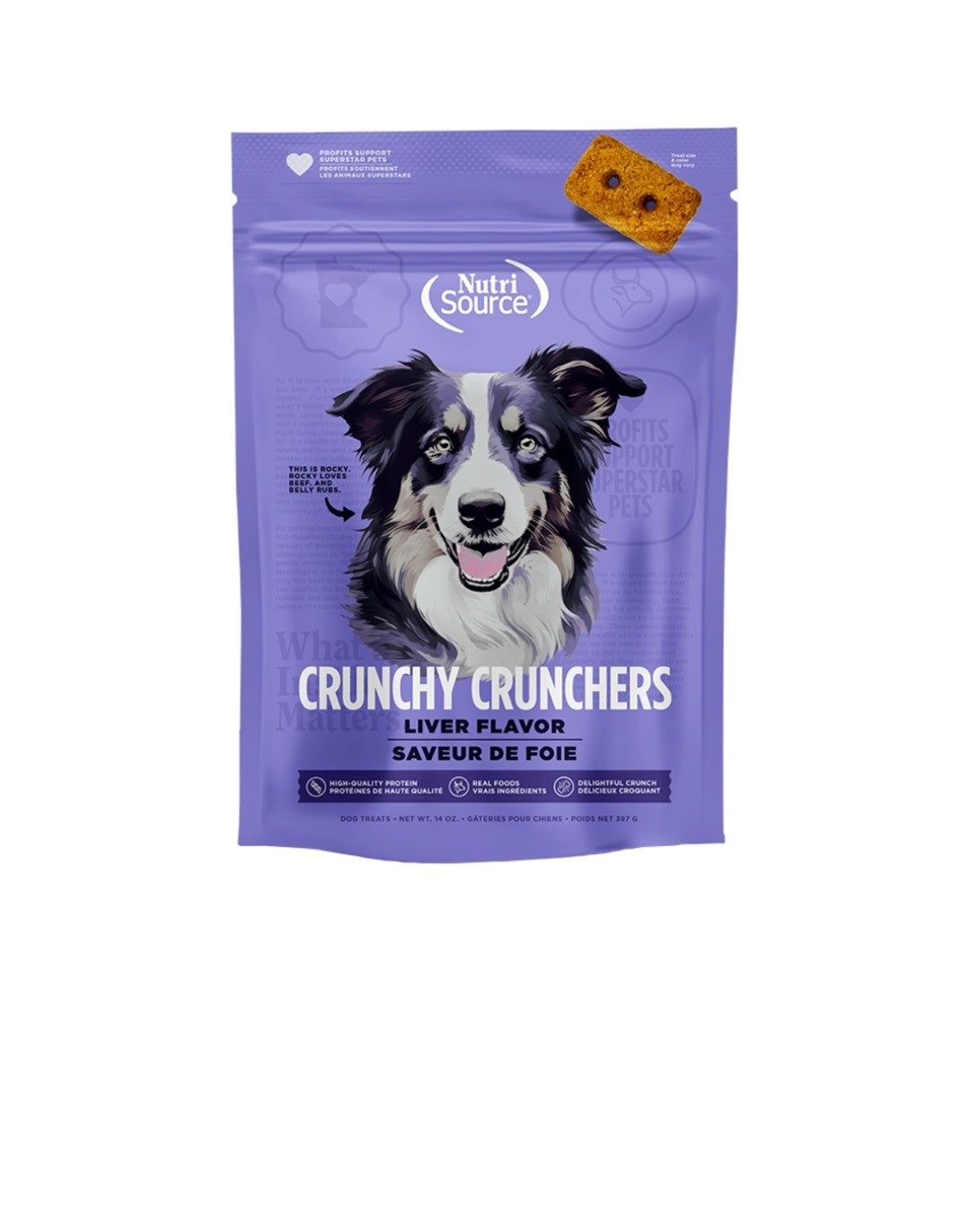 Nutrisource Dog Crunchy Crunches Grain Free 14oz