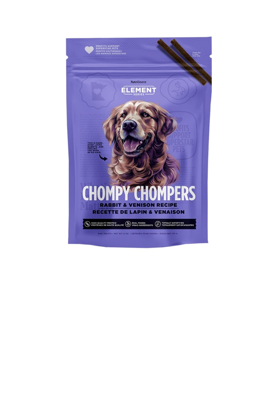 Nutrisource Dog Element Chompy Chompers Rabbit And Venison 6oz
