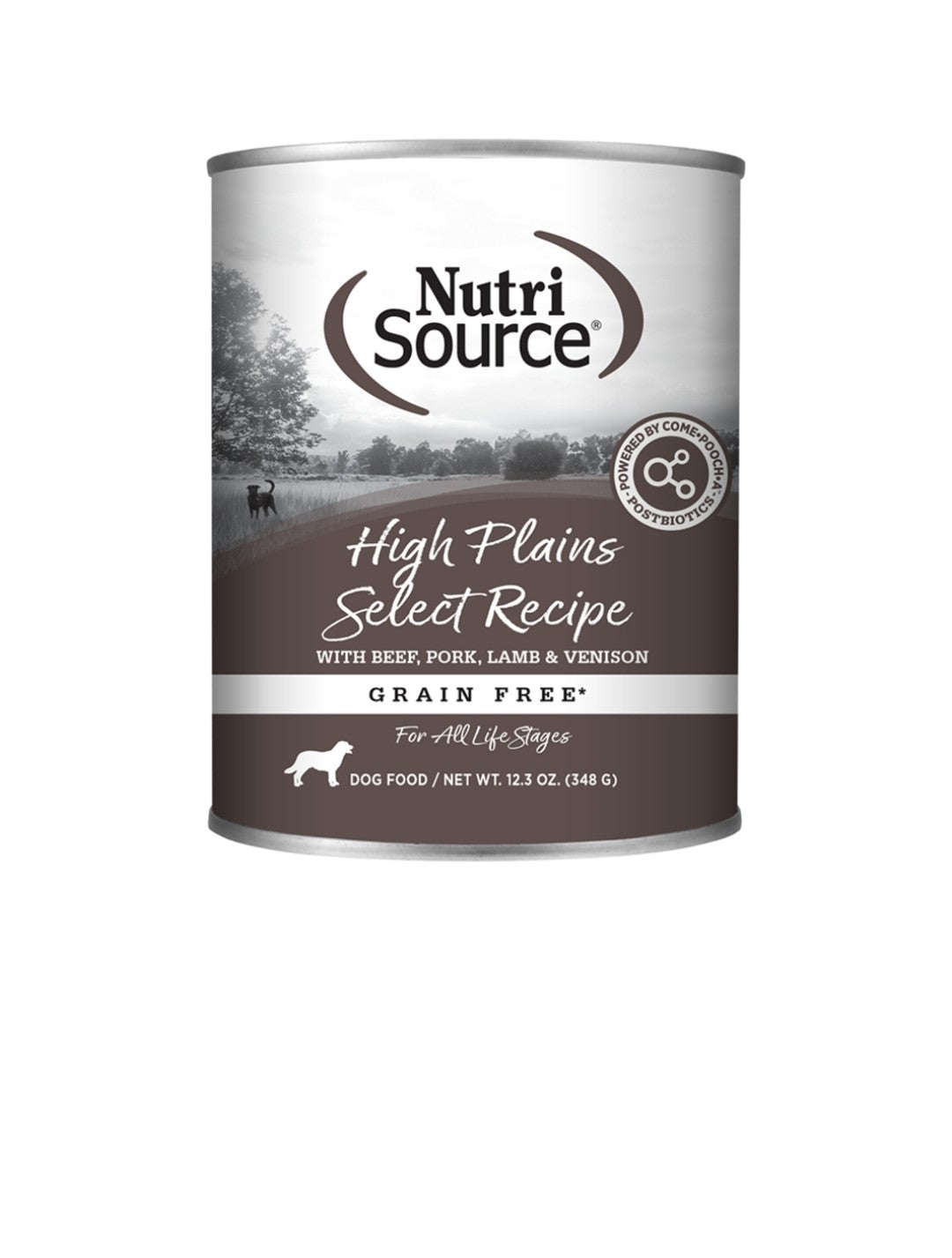 Nutrisource Dog Grain Free High Plains 12.3oz cans 12 pack