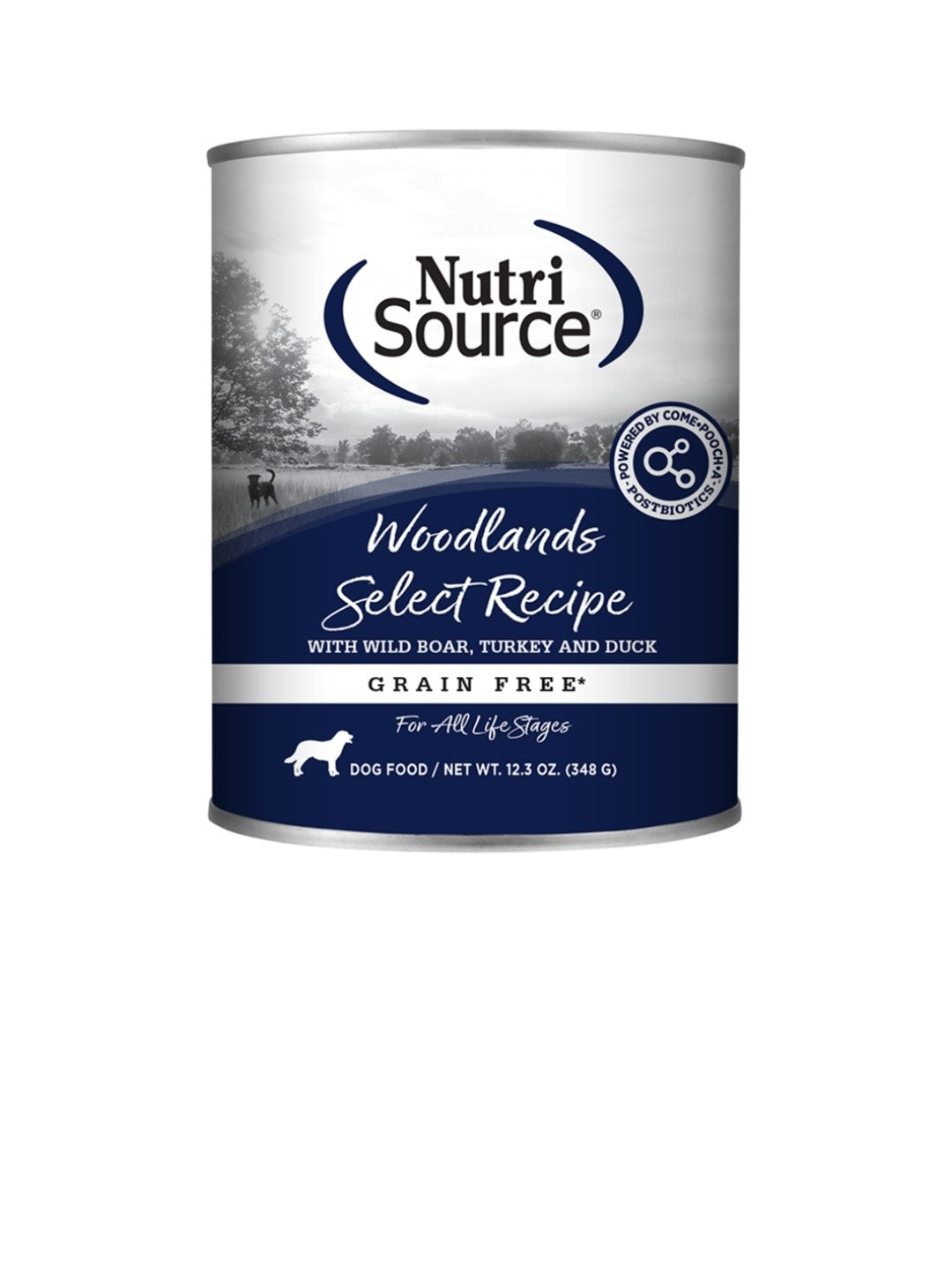 Nutrisource Dog Select Grain Free Woodland 12.3oz cans 12 pack
