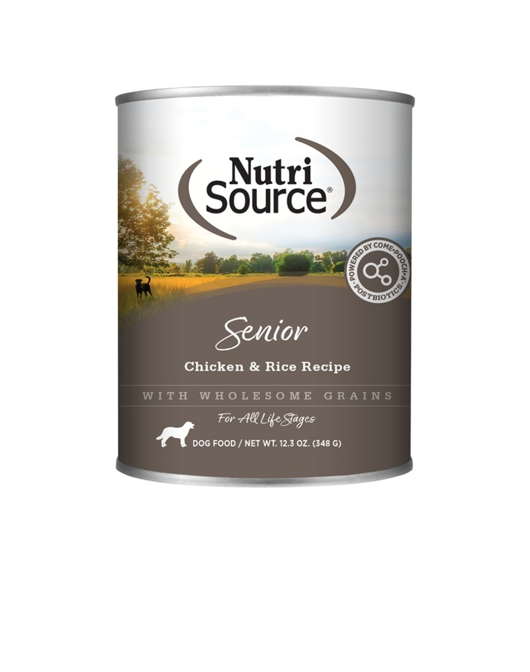 Nutrisource Dog Senior Chicken And Rice 12.3 oz cans 12 pack