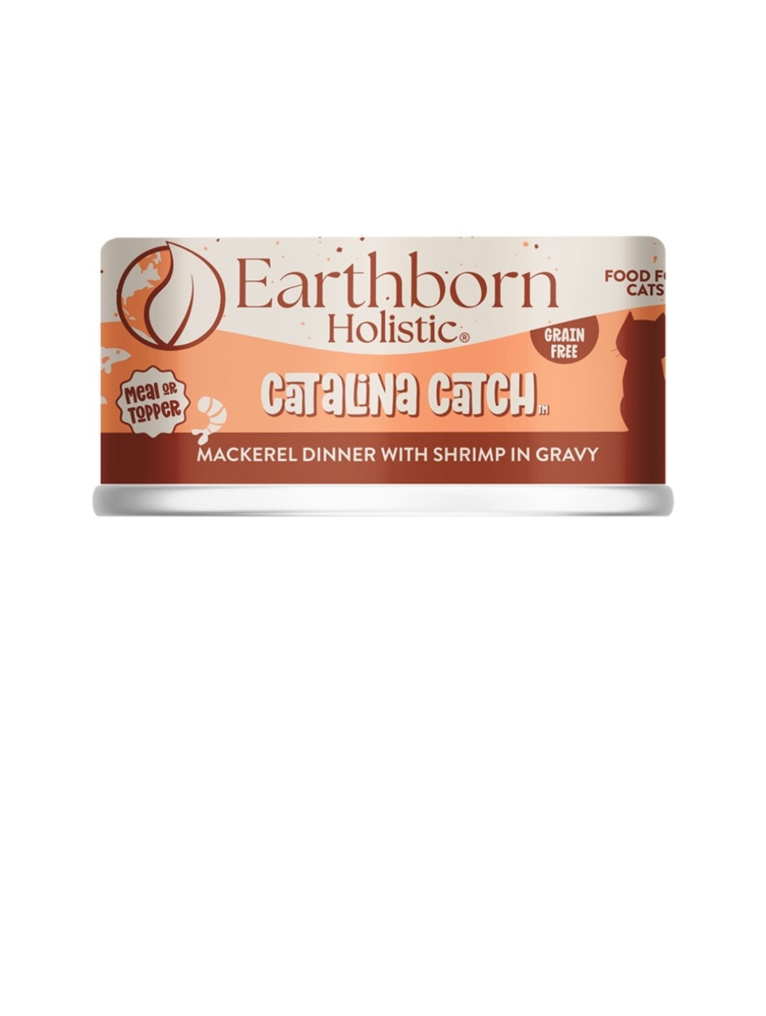 Earthborn Cat Holistic Grain Free Catalina Catch Mackerel Dinner With Shrimp 5.5 oz cans 24 Pack