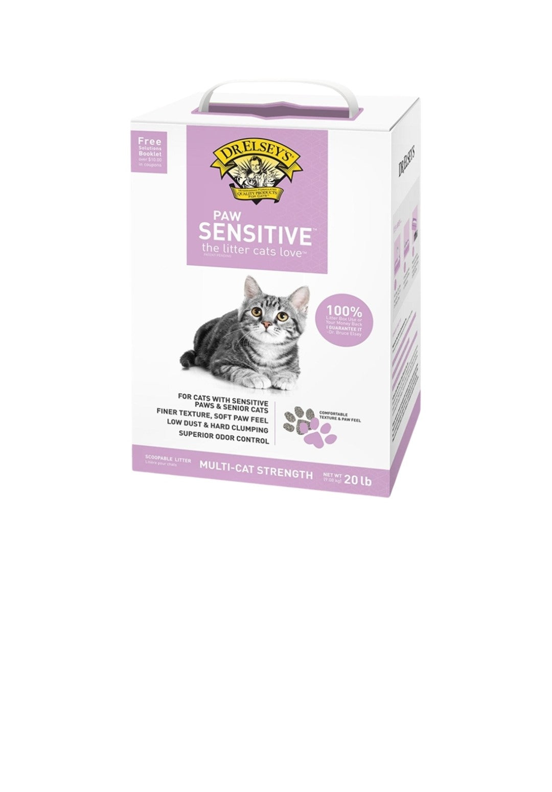 Dr. Elseys Cat Paw Sensitive Clumping Litter 20 lbs