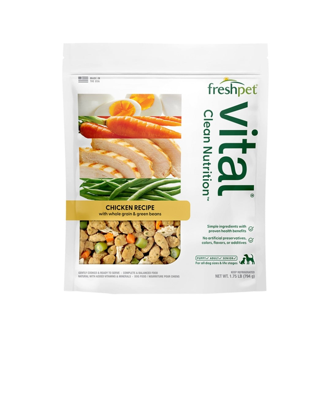 Freshpet Dog Refrigerated Vital Balance Chicken Meals 1.75 lbs