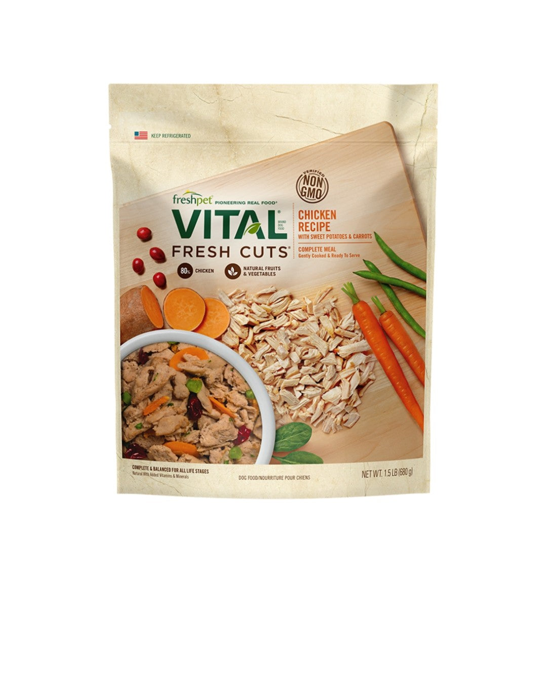 Freshpet Dog Refrigerated Vital Fresh Cuts 1.5 lbs