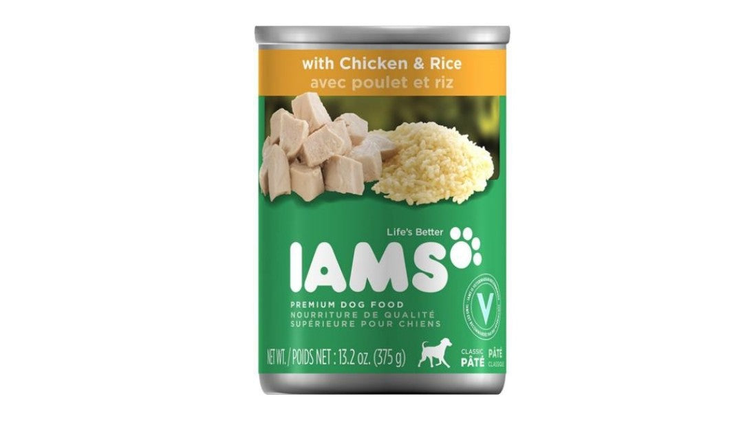 Iams Dog Dinner Chicken and Rice 13.2 oz cans 12 pack