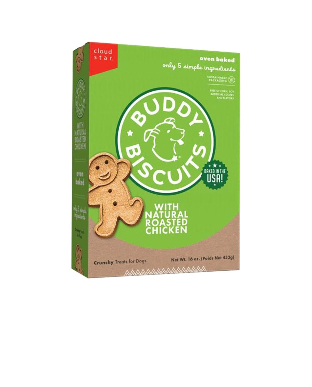 Cloud Star Dog Biscuits Treats Roasted Chicken 16 oz