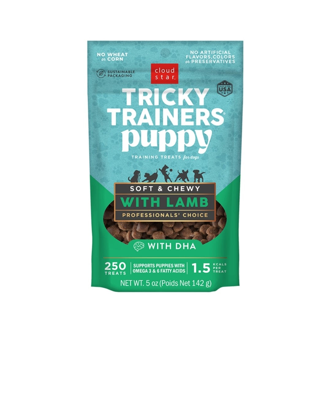 Cloud Star Dog Tricky Trainer Puppy Mini Lamb 5 oz