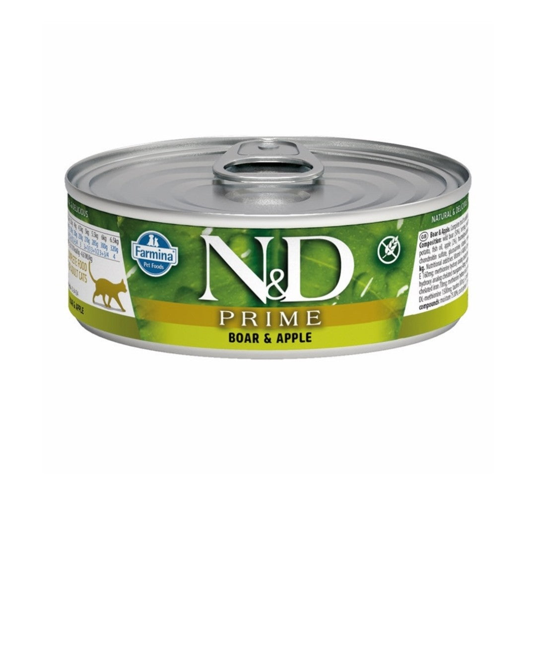 Farmina Cat N&D Prime Grain Free Wild Boar and Apple 2.5 oz cans 24 pack