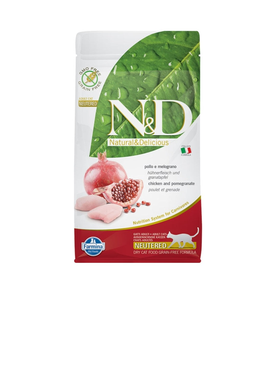 Farmina Cat N&D Prime Neutered Grain Free Chicken And Pomegranate 11 lbs