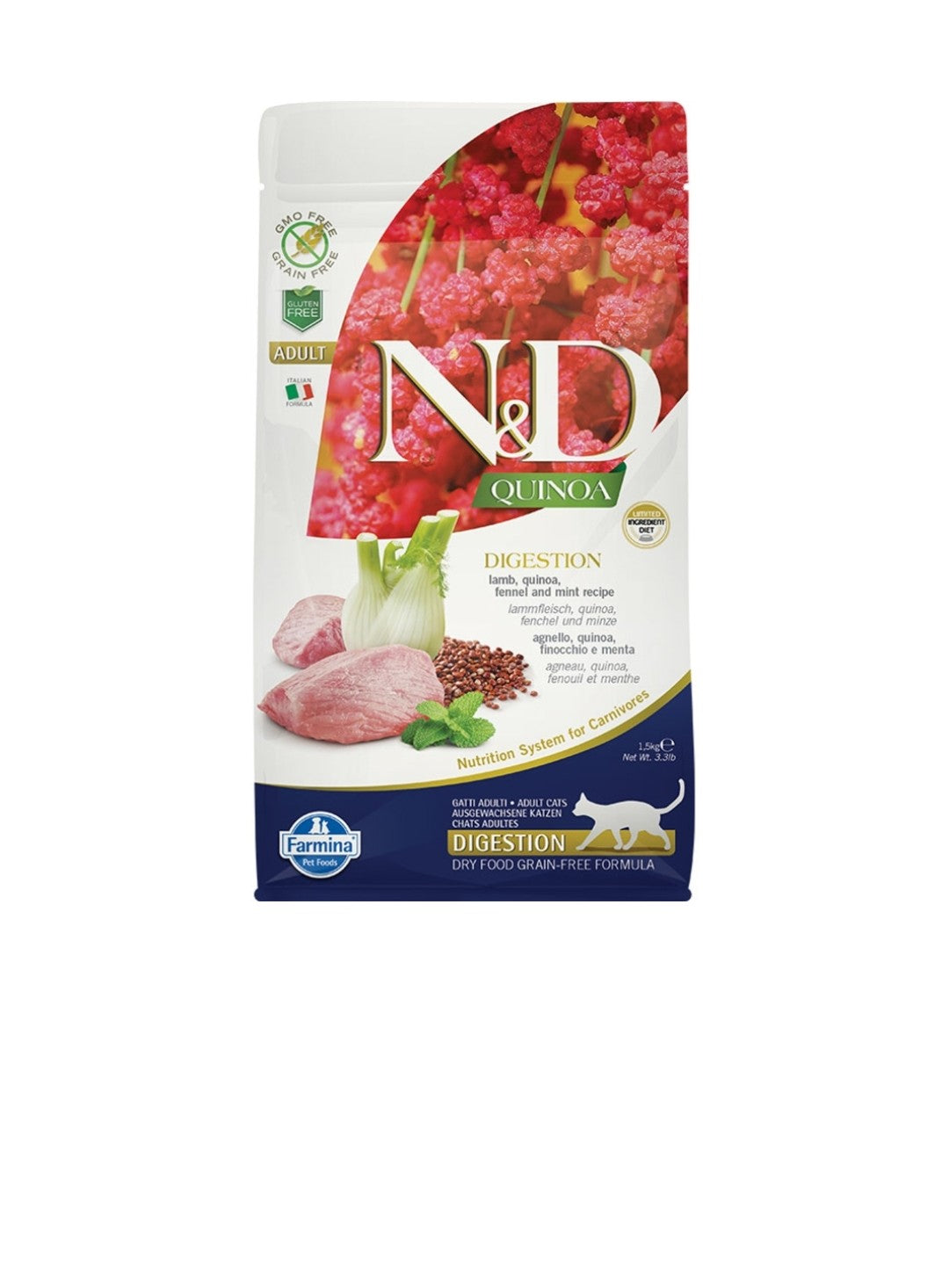 Farmina Cat N&D Quinoa Digest Lamb 11 lbs