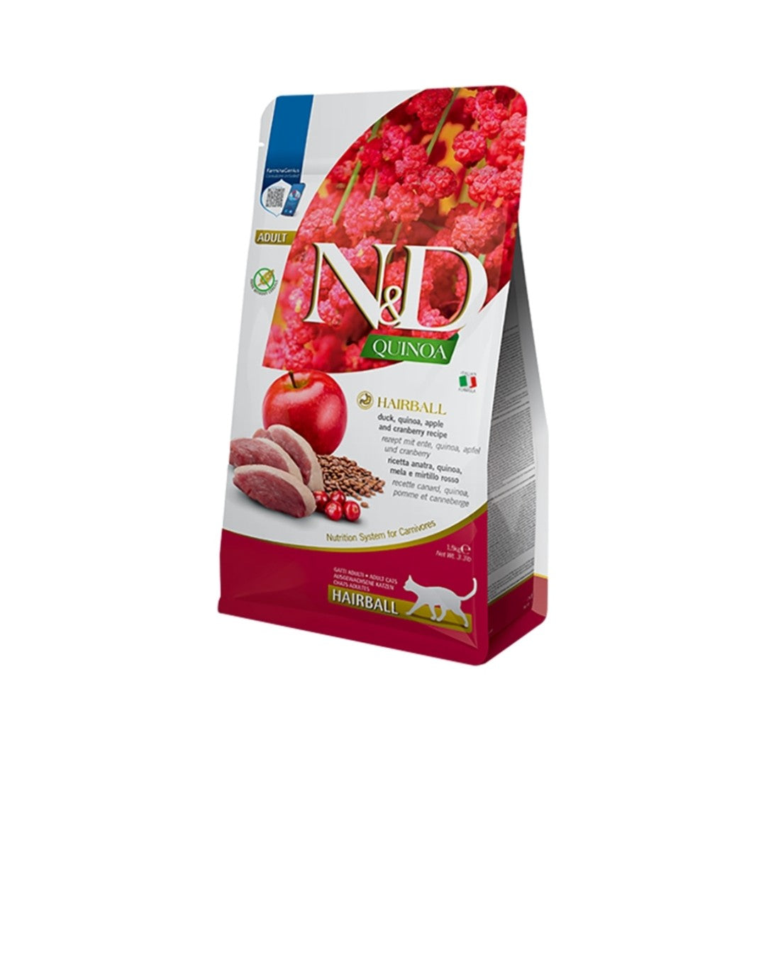 Farmina Cat N&D Quinoa Hairball Control Duck 3.3 lbs