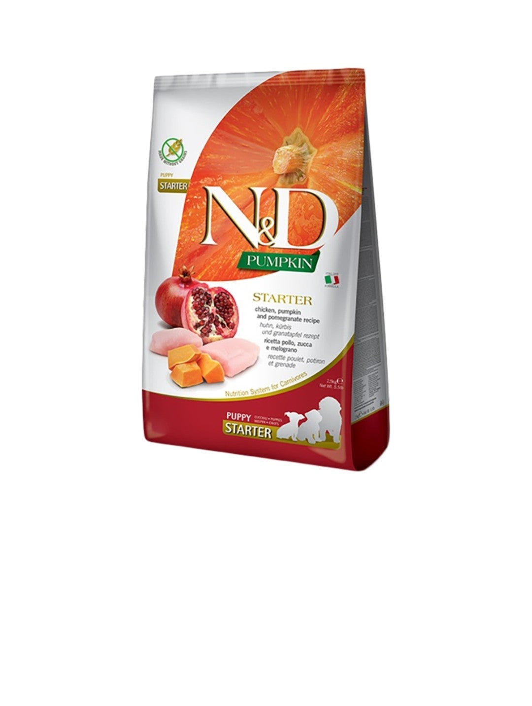 Farmina Dog N&D Pumpkin Puppy Starter Grain Free Chicken And Pomegranate 5.5 lbs