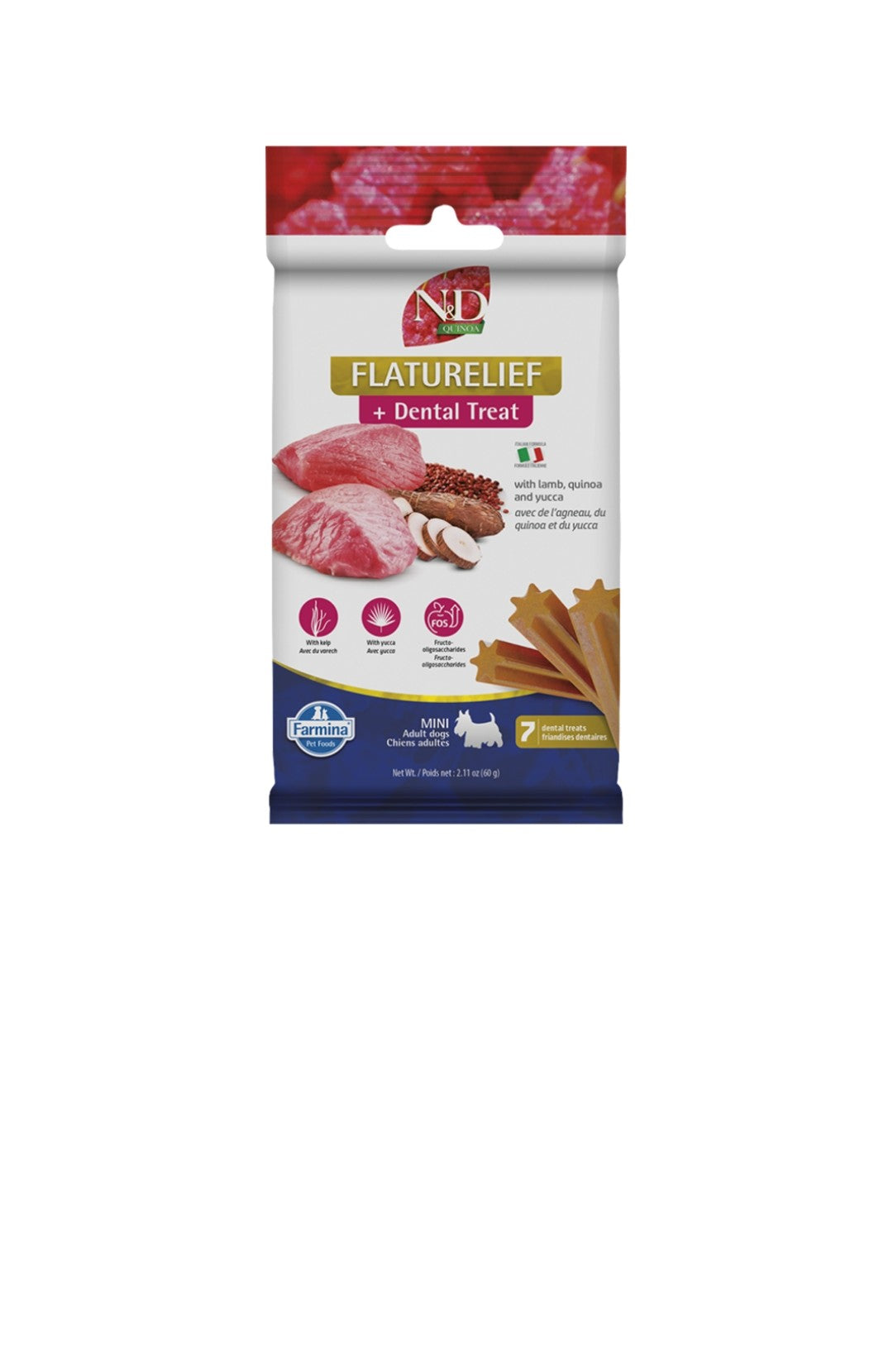 Farmina Dog N&D Quinoa Flaturelief Treats Mini Grain Free 60 g