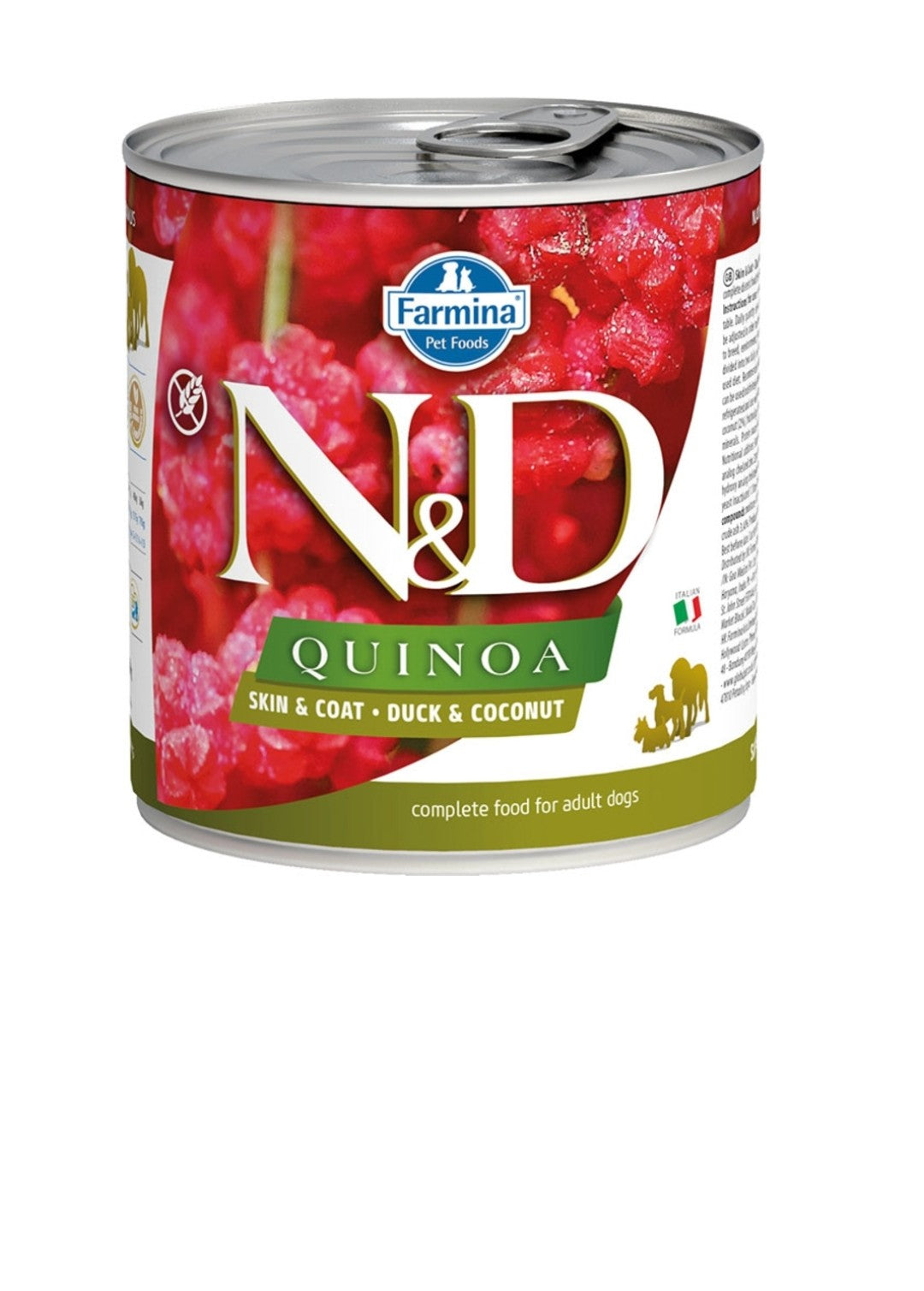 Farmina Dog N&D Quinoa Skin and Coat Duck and Coconut 10 oz cans 6 pack