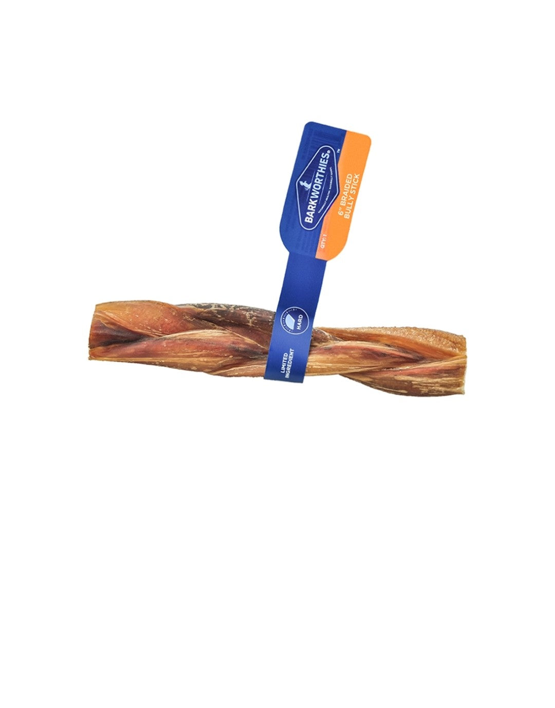 Barkworthies Dog Braided Bully 6 Inch 30 pack