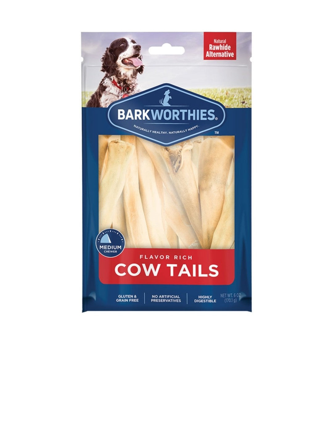 Barkworthies Dog Cow Tail 6 oz