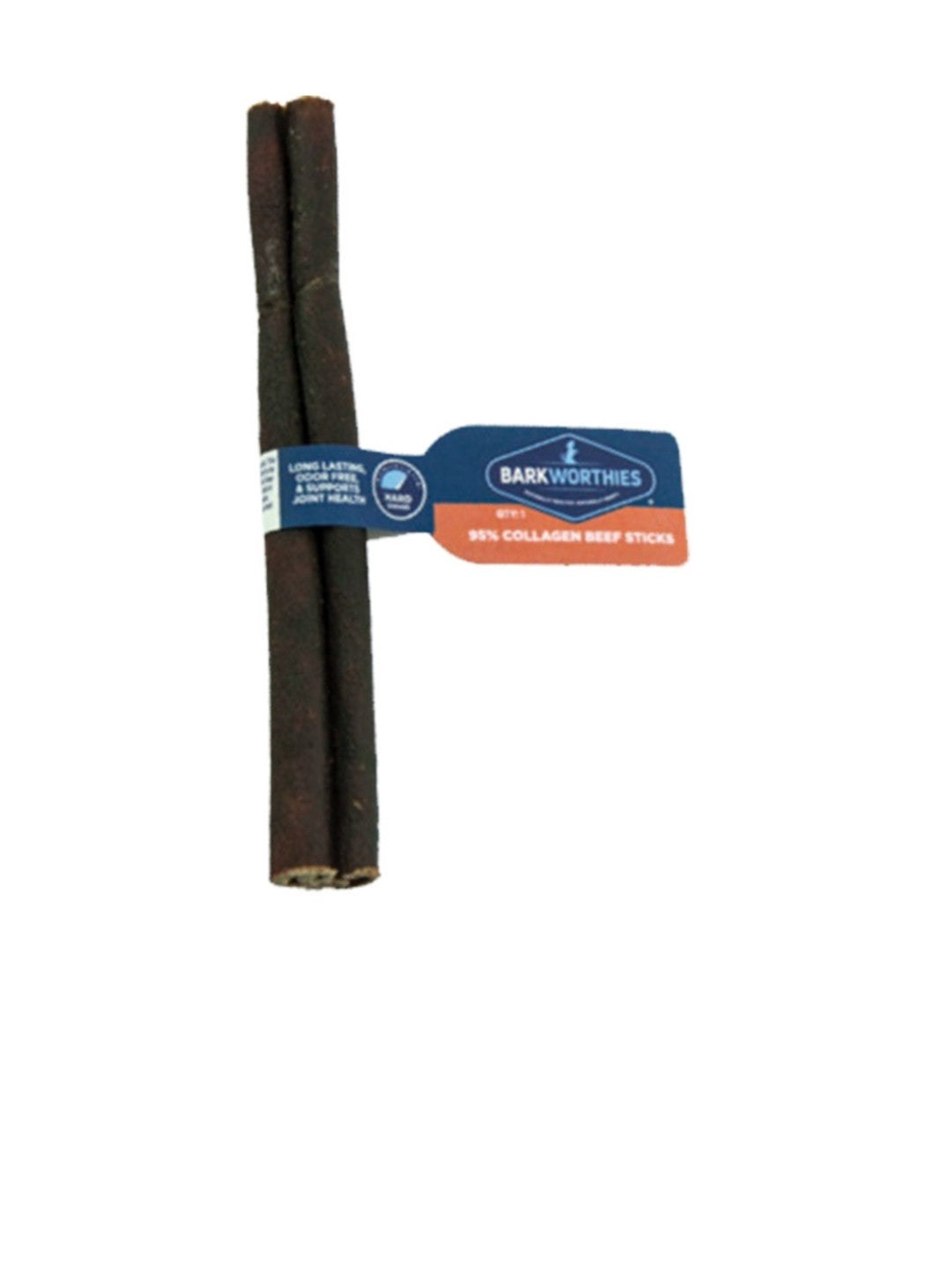 Barkworthies Dog Grain Free Beef Collagen and Peanut butter Stick 6 Inch 50 Count