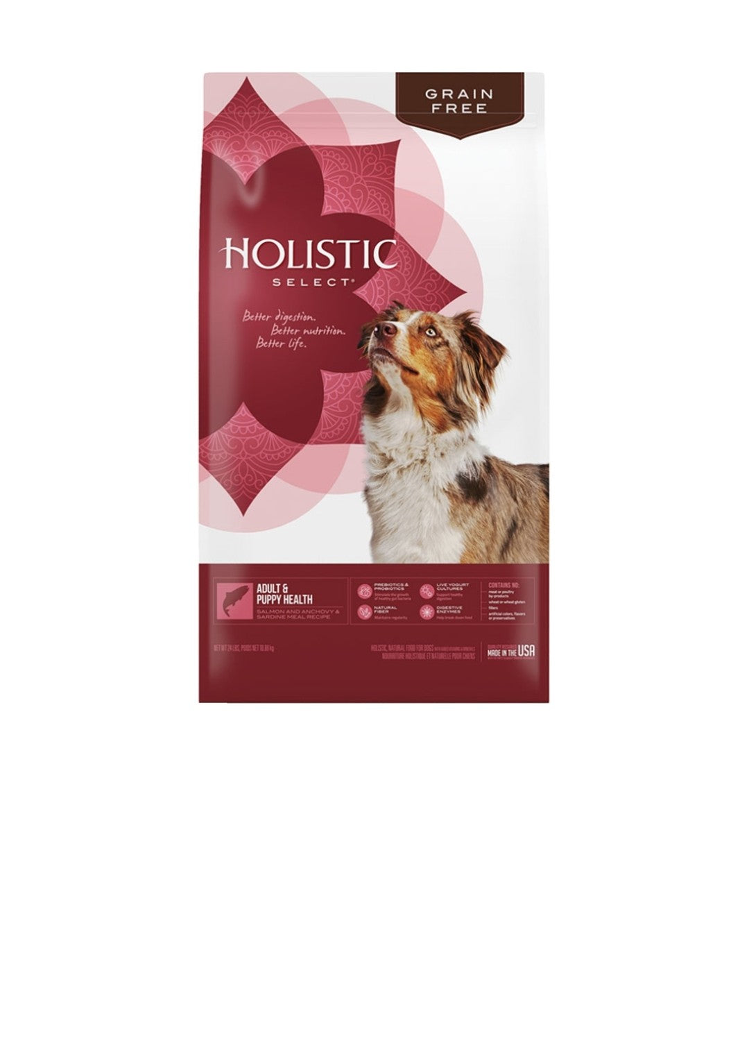 Holistic Select Dog Grain Free Salmon, Anchovy and Sardine 24 lbs