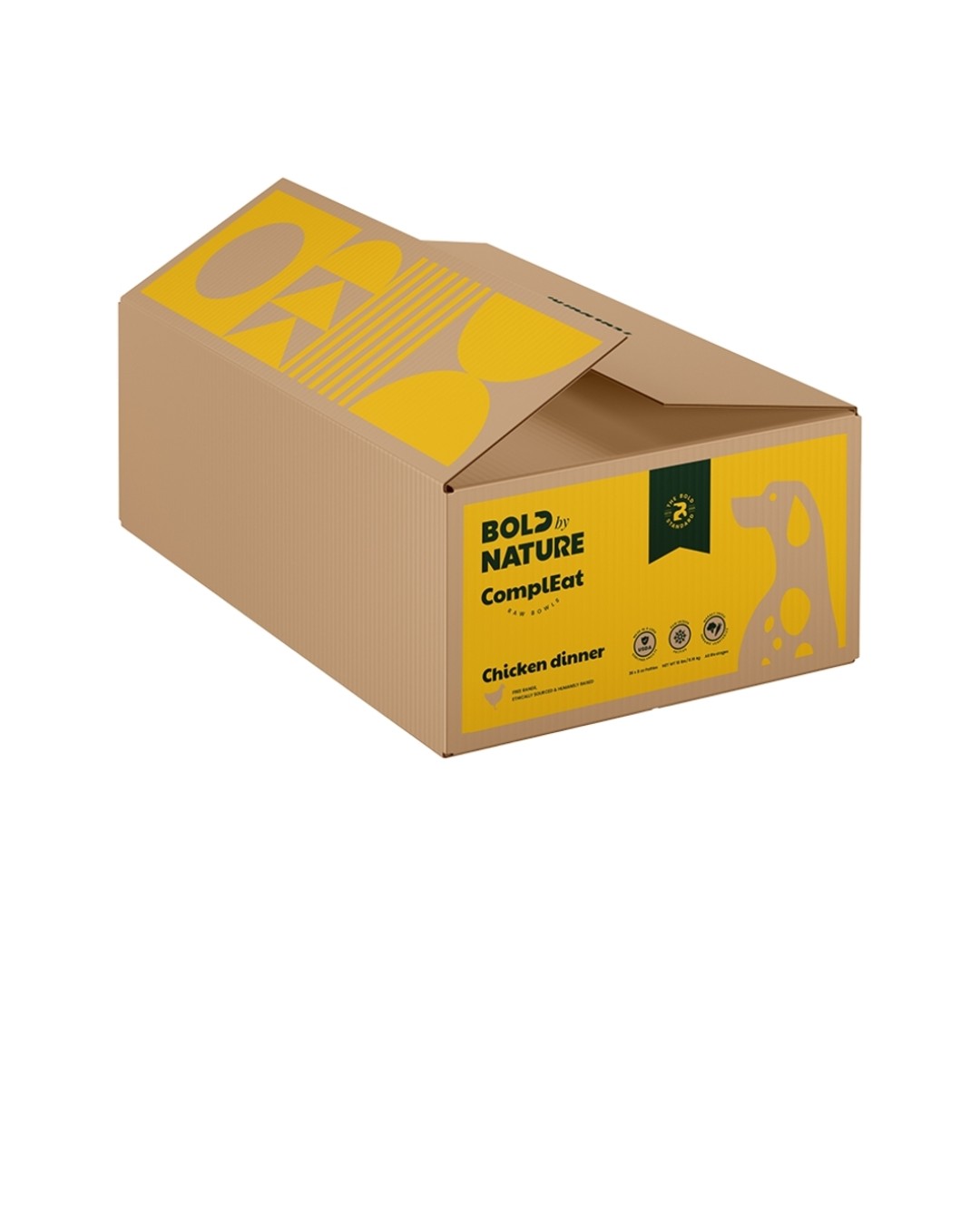 Bold By Nature Dog Frozen Chicken 18 lbs