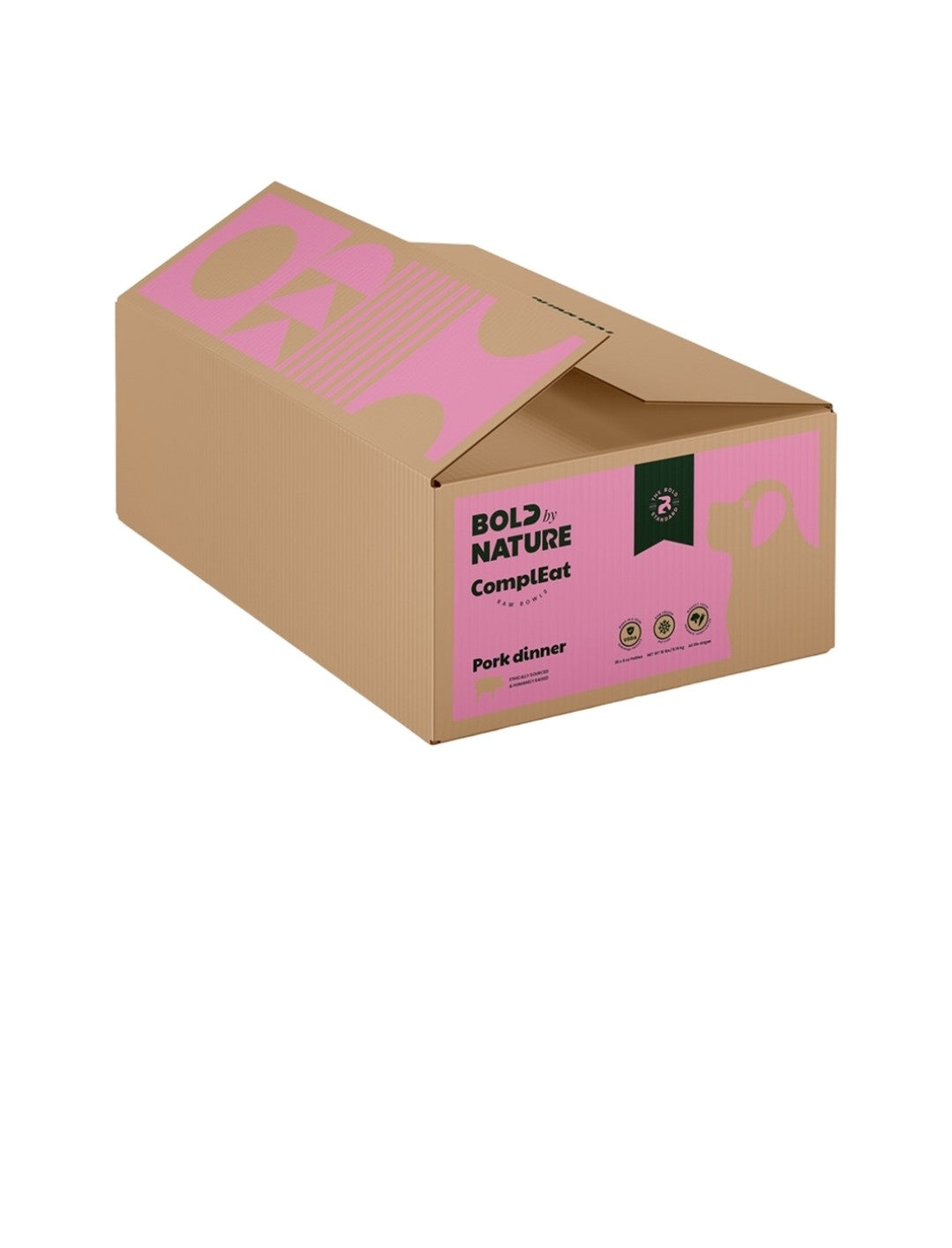 Bold By Nature Dog Frozen Pork 18 lbs