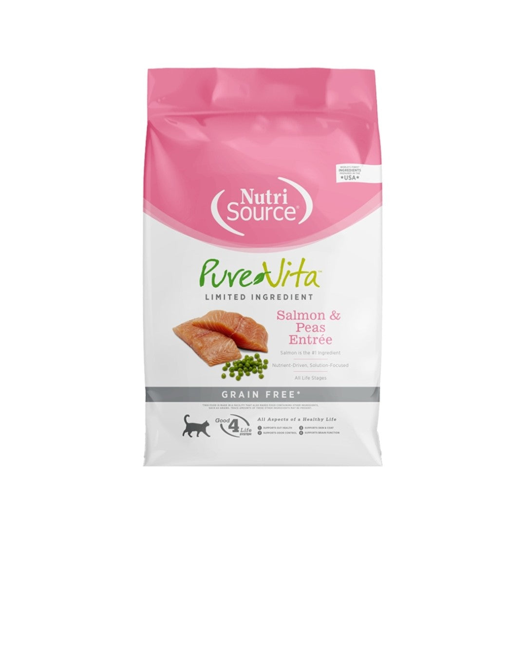 Pure Vita Cat Grain Free Salmon and Peas 12 lbs