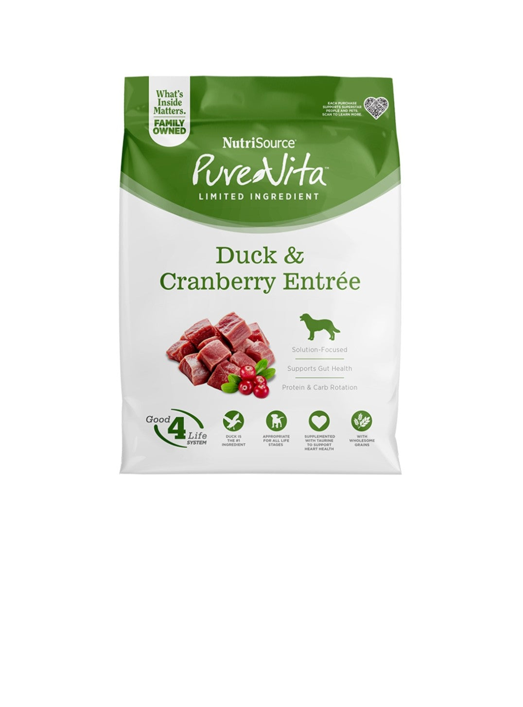 Pure Vita Dog Duck and Cranberry 12 lbs