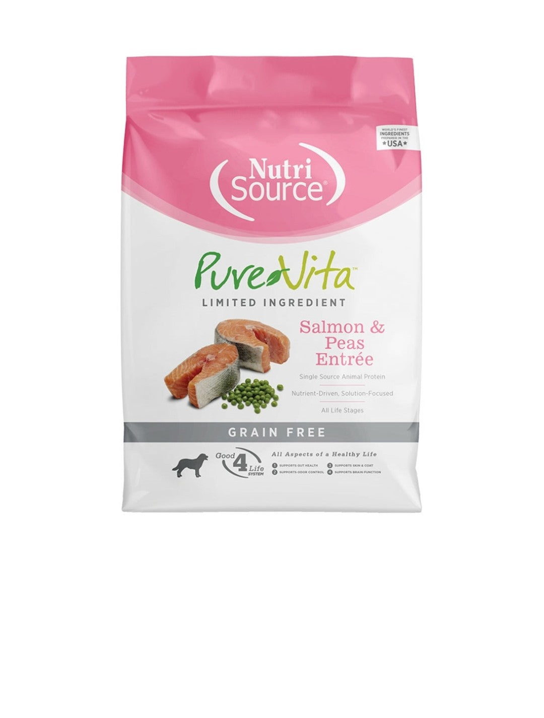 Pure Vita Dog Grain Free Salmon and Peas 4 lbs