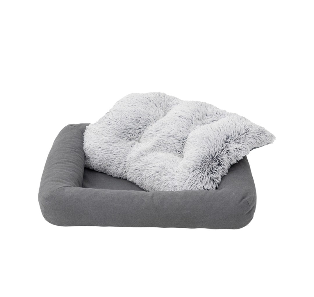 Tall Tails Dog and Cat Bed Grey Large 34.5 x 27 inches